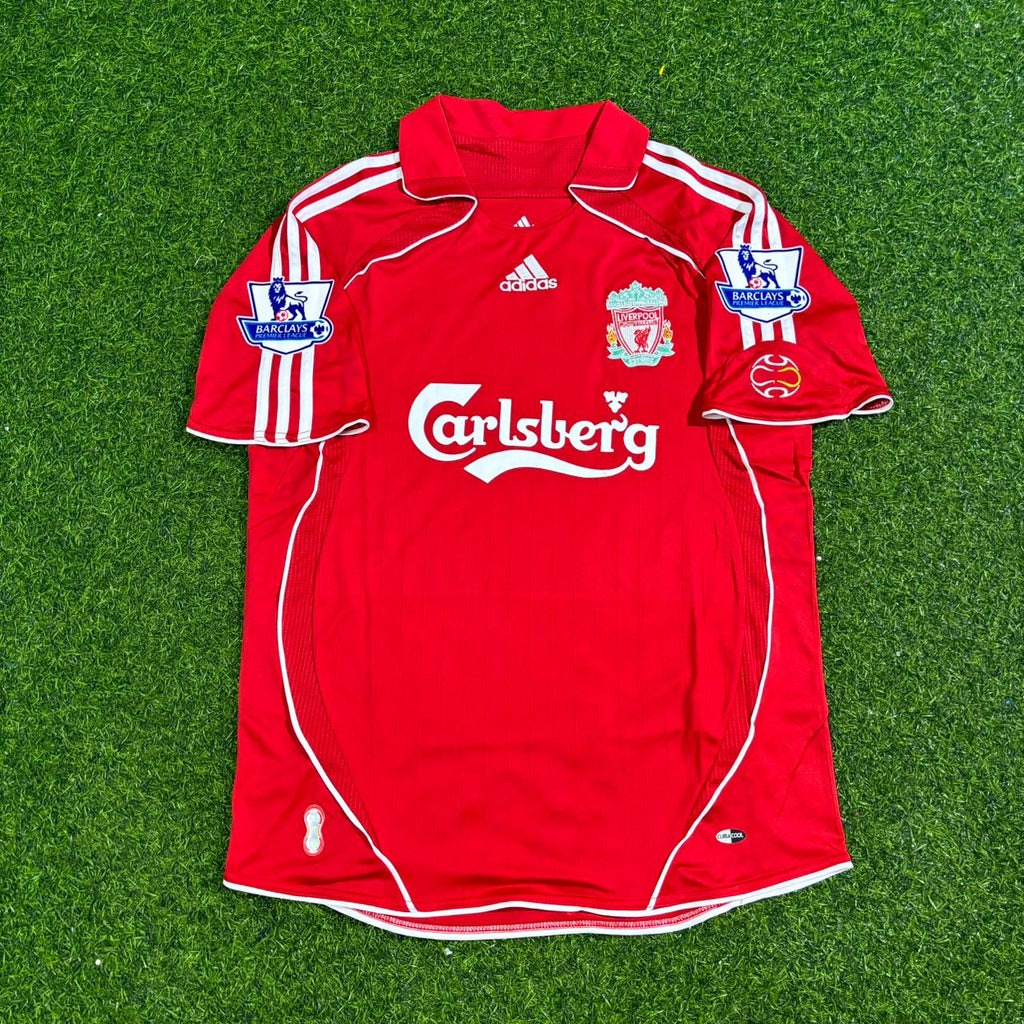 2007/08 Daniel Agger Liverpool Premier League Football Jersey – Front View