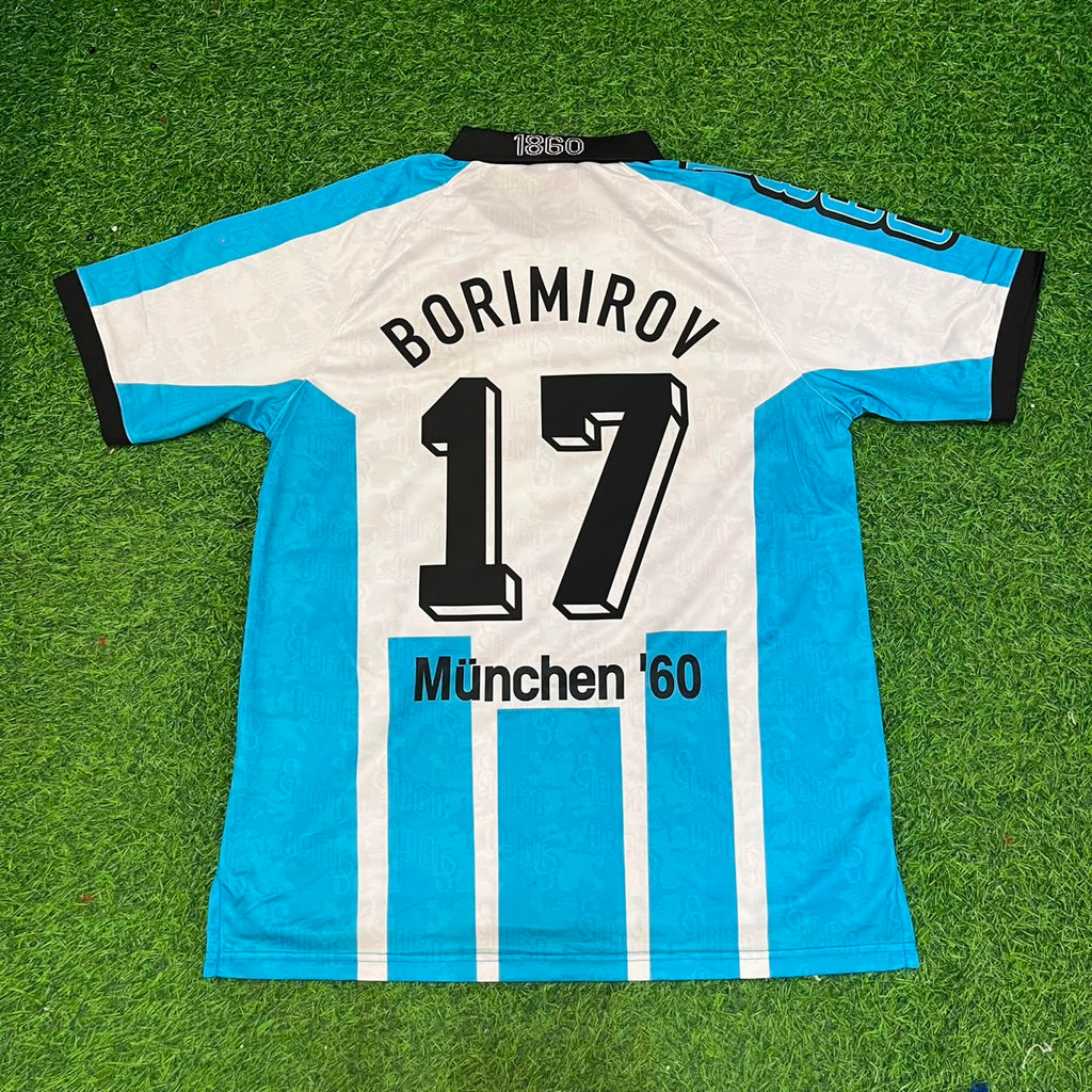 Daniel Borimirov 1860 Munich Retro Football Jersey Collection – Back View