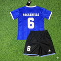 Argentina 1986 World Cup Final Blue Kids Retro Football Jersey – Daniel Passarella 6- – Back View