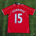 2014/15 Daniel Sturridge 15- Liverpool Home Retro Football Jersey – Back View