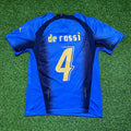 Italy 2006 World Cup Final Retro Jersey – Daniele De Rossi 4 - – Back View