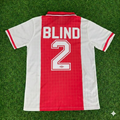 1988 Danny Blind Ajax 1990 Retro Football Jersey – Back View