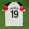 2011 Danny Welbeck #19 Manchester United Champions League Final White Football Jersey – Back View