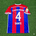 Bayern Munich 2014 2015 Home Retro Patch Jersey – Dante #4 – Back View
