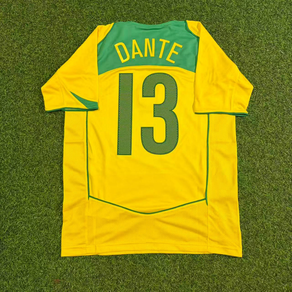 Brazil Retro Kit Jersey – | | – Dante 13– – Back View