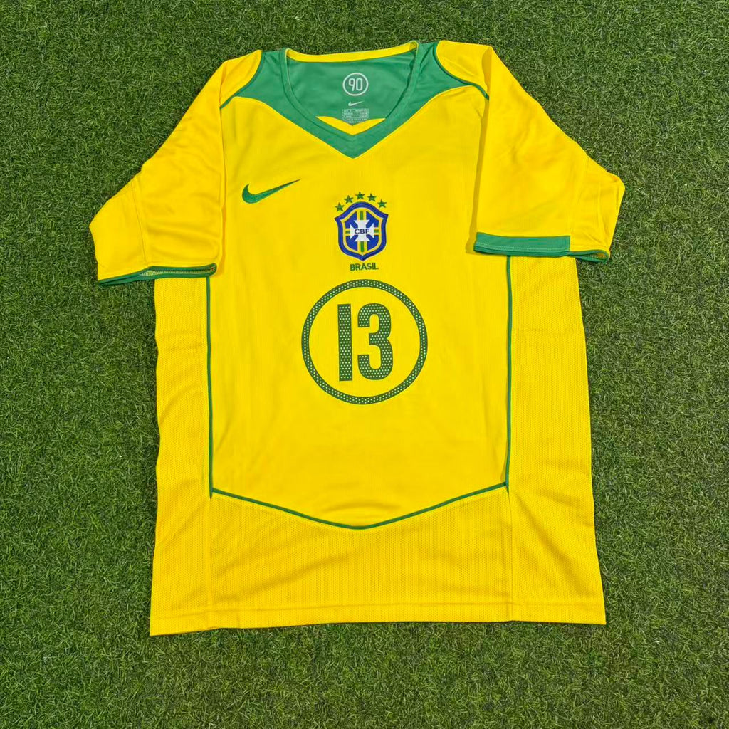 Brazil Retro Kit Jersey – | | – Dante 13– – Front View