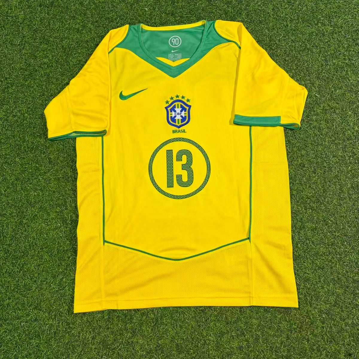 Brazil Retro Kit Jersey – | | – Dante 13– – Front View