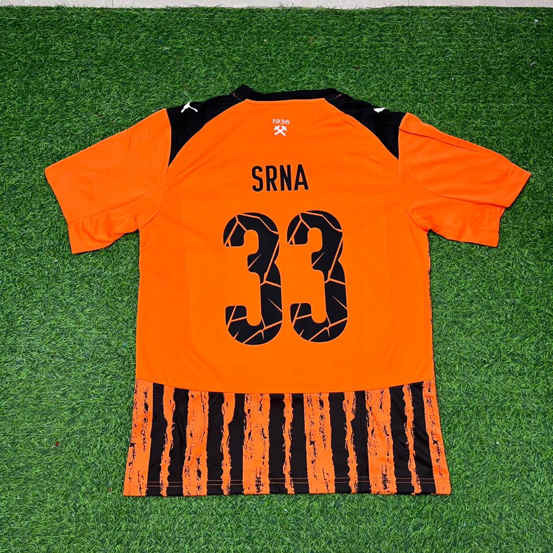 Darijo Srna Shakhtar Donetsk Retro Football Jersey – Back View