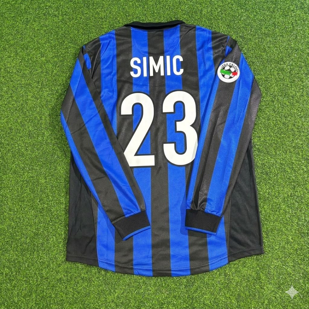 1998 Dario Simic - Inter 1999 Retro Football Jersey – Back View