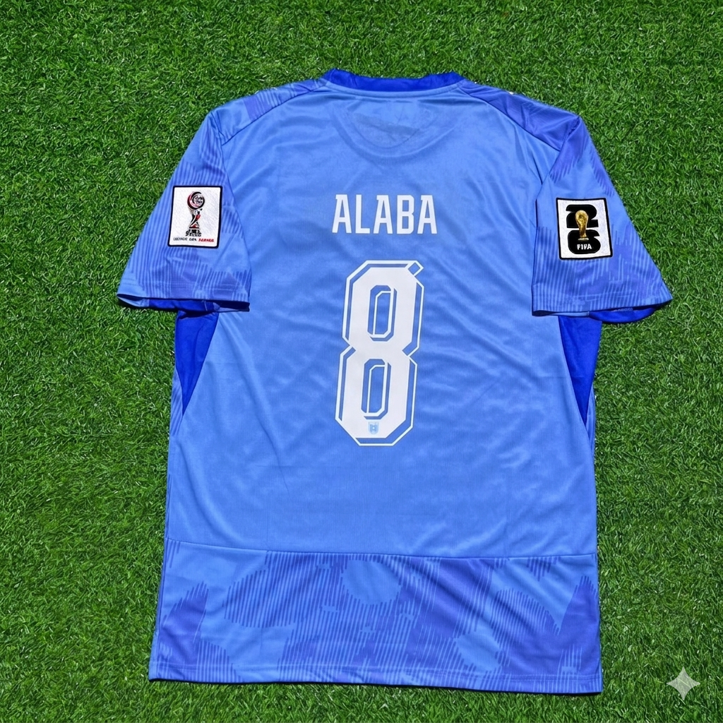 Austria 2026 World Cup Kit Jersey – David Alaba 8- – Back View