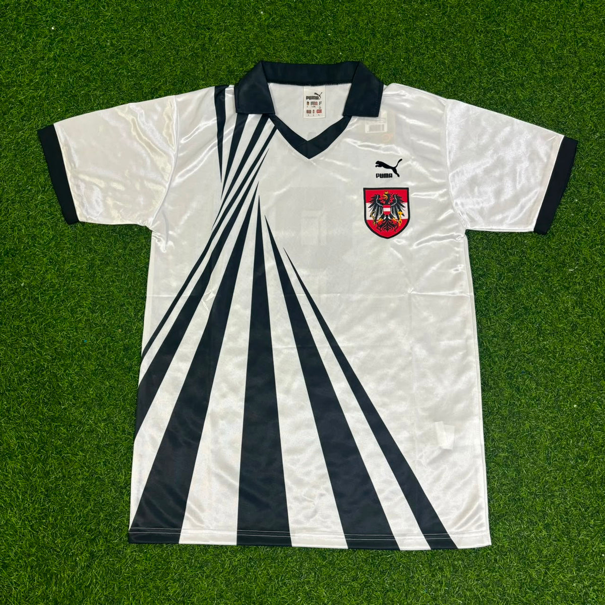 David Alaba Austria White Retro Football Jersey – Front View