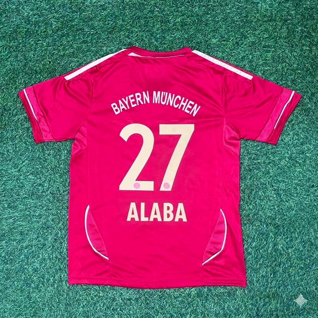 2011/13 David Alaba #27 Bayern Munich Football Jersey – Back View