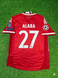 2013 David Alaba 27- Bayern Munich Champions League Wembley Final Football Jersey – Back View