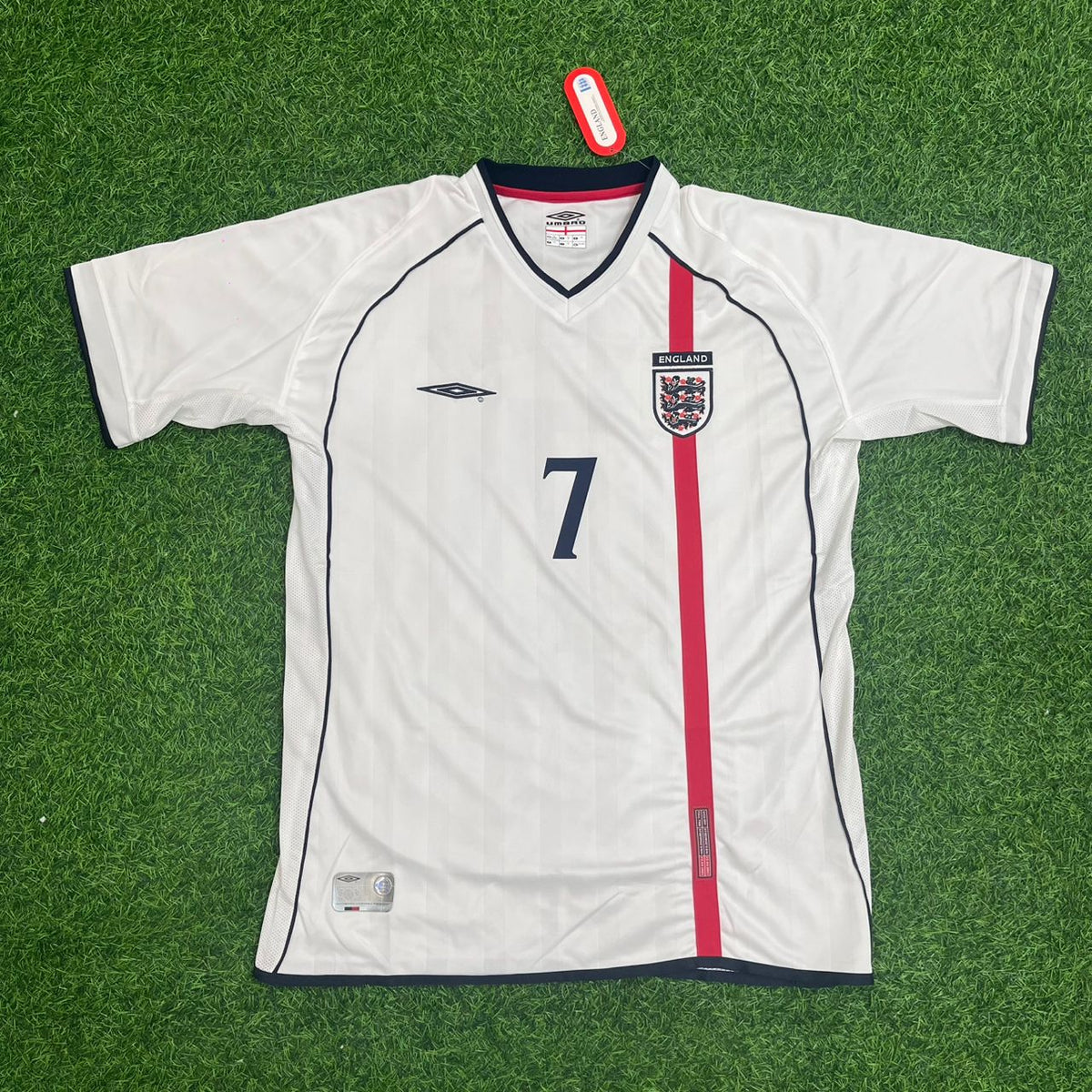 David Beckham 2002 World Cup Retro Jersey – Front View