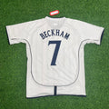 David Beckham 2002 World Cup Retro Jersey – Back View