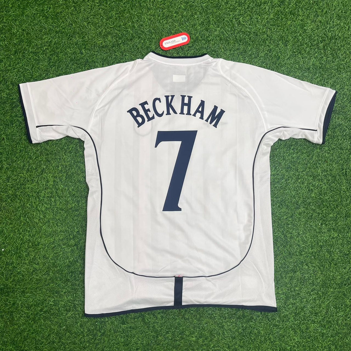 David Beckham 2002 World Cup Retro Jersey – Back View