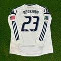 David Beckham 23 - LA Galaxy 2012 MLS Retro Kit Jersey – Back View