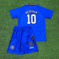 Manchester United 1996/1997 Blue Retro Football Jersey – David Beckham – Back View