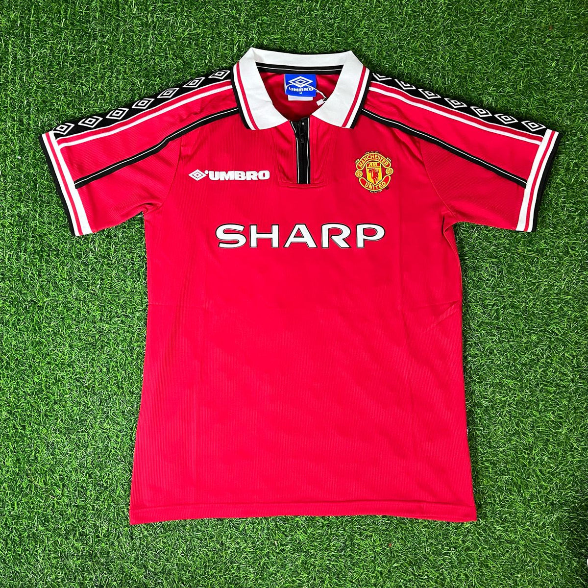 Roy Keane Manchester United 1999 Red Retro Jersey – 5