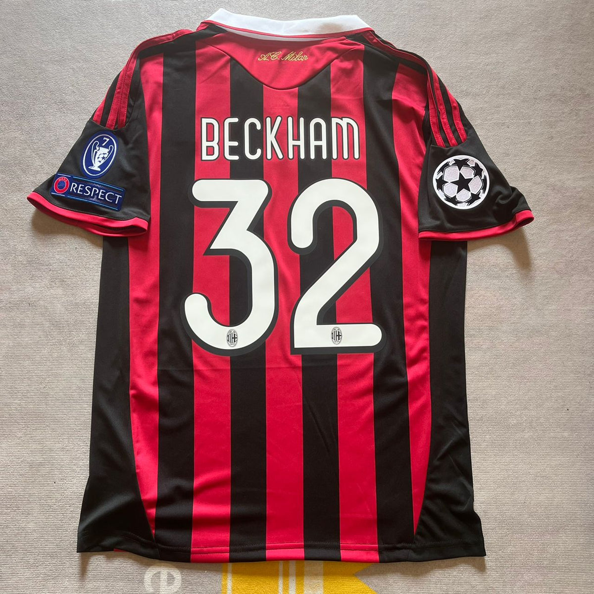 2009/10 David Beckham 32 - AC Milan Football Jersey – 5