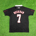 David Beckham Legend Black Retro Jersey – Back View