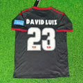 David Luiz #23 – Benfica 2009/2010 Away Black Retro Kit Jersey – Back View