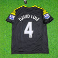 David Luiz Chelsea 2012 2013 Black Blue Retro Kit Jersey – Back View