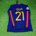 David Silva - Spain 2010 World Cup Final Retro Jersey – Back View