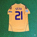 2008 Spain EURO David Silva 21- Retro Football Jersey – Back View