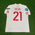 Spain EURO 2012 Final Retro Football Jersey – David Silva – Back View