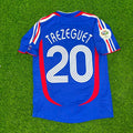 France 2006 World Cup Blue Retro Football Jersey – David Trezeguet – Back View