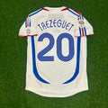2006 France World Cup David Trezeguet Final White Retro Kit – Back View