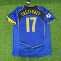 Juventus 2004-2005 Blue Retro Jersey | Kit | | – David Trezeguet – Back View