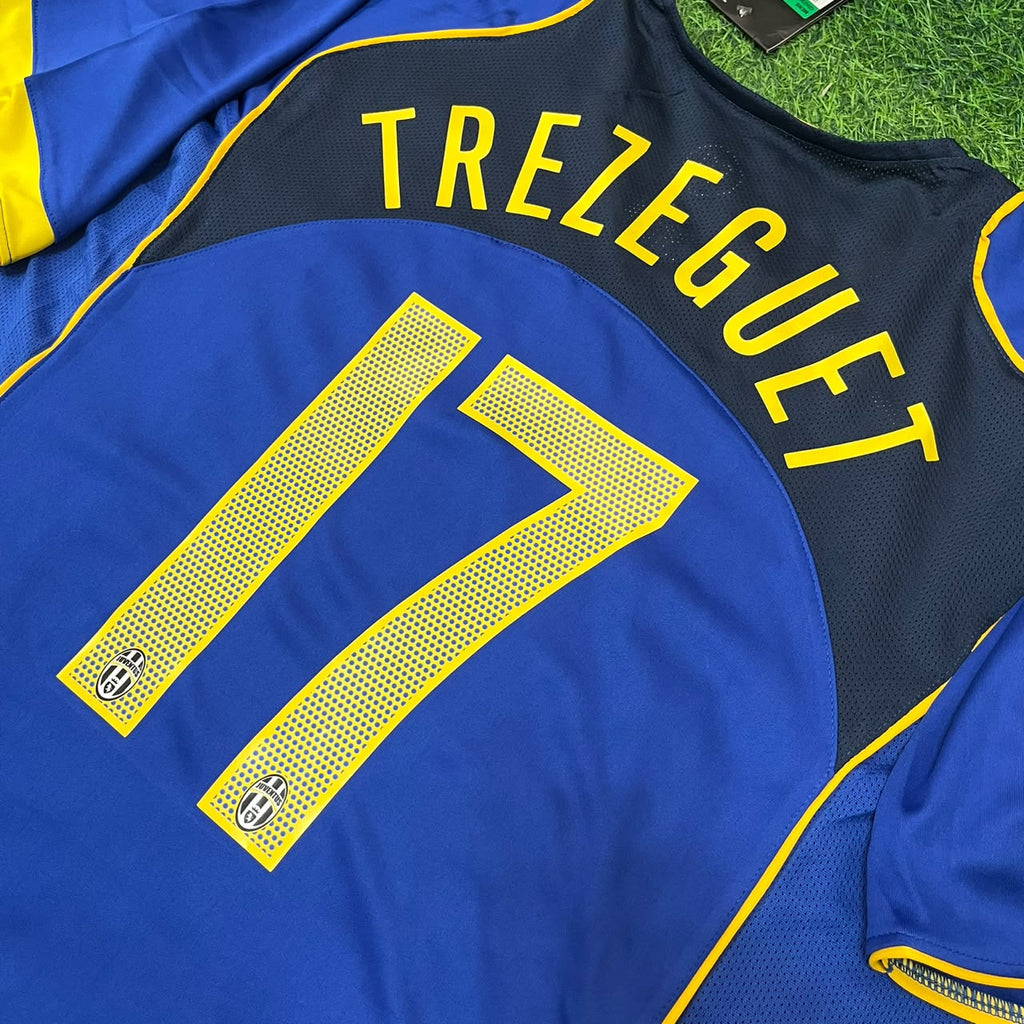 Juventus 2004-2005 Blue Retro Jersey | Kit | | – David Trezeguet – Detailed View