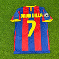 David Villa Barcelona 2010 2011 Jersey – Back View