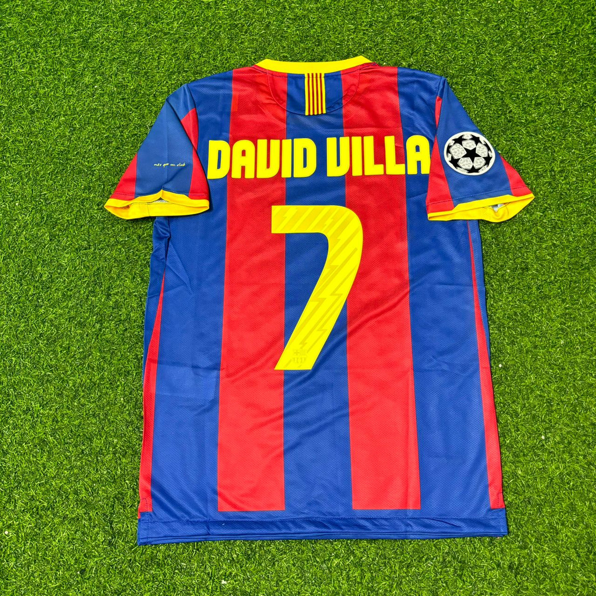 David Villa Barcelona 2010 2011 Jersey – Back View