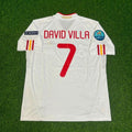 Spain EURO 2012 Final Retro Football Jersey – David Villa – Back View