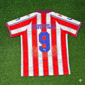 Atletico Madrid Retro Football Jersey – David Villa – Back View