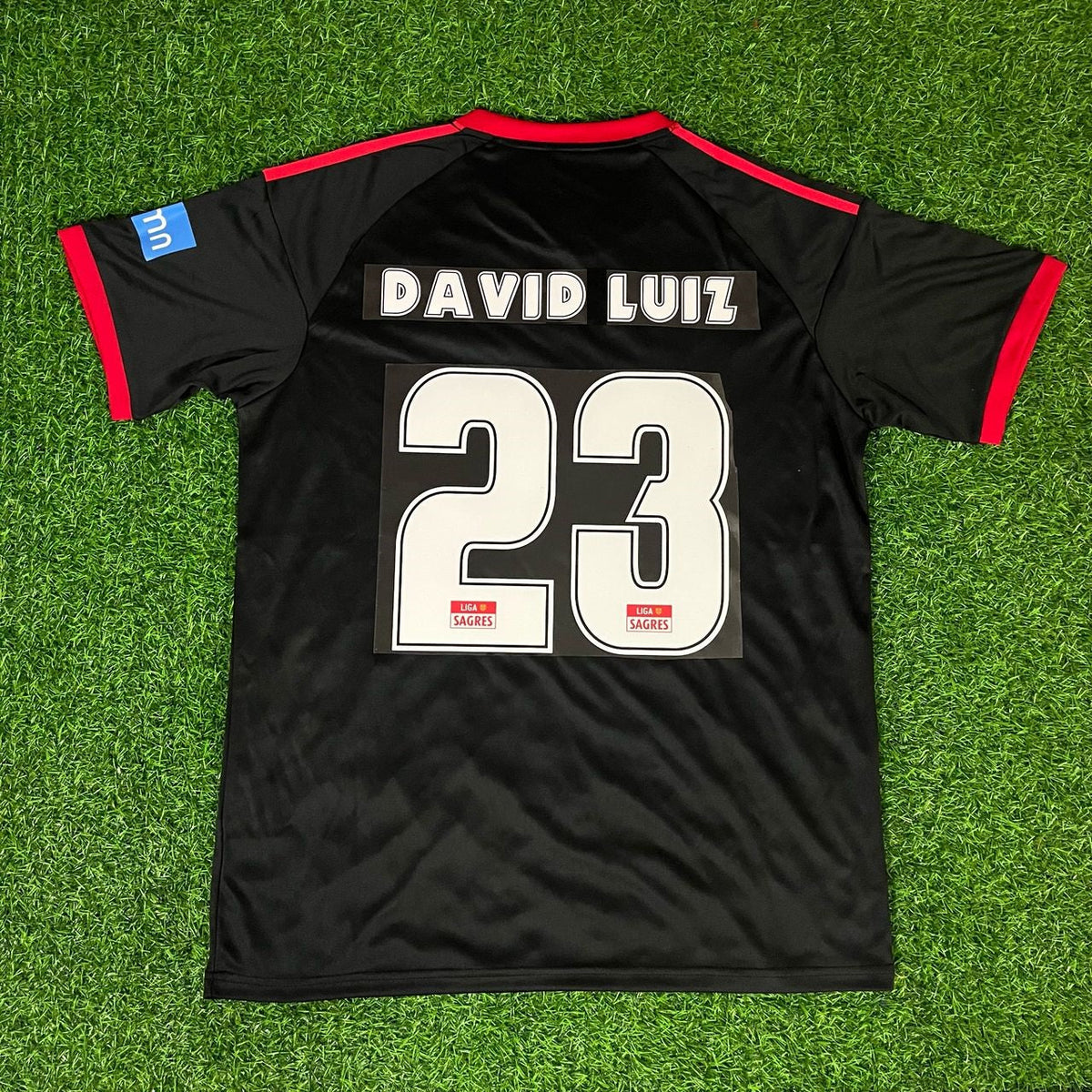 David Luiz #23 – Benfica 2009/2010 Away Black Retro Kit Jersey – 4