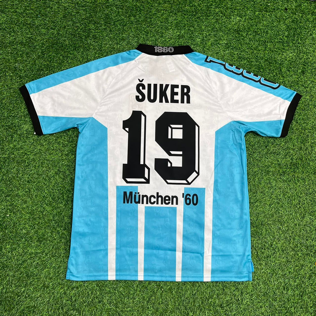 Davor Suker 1860 Munich Retro Football Jersey – Back View