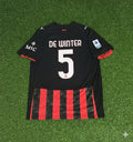 Koni De Winter Ac Milan Football Jersey – Back View