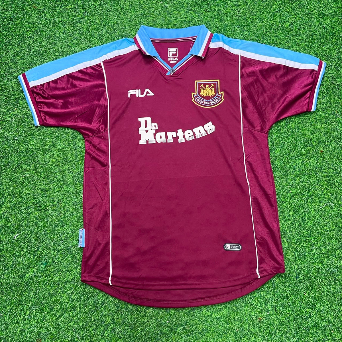 Declan Rice #41 West Ham United Home Retro Football Jersey – Front View