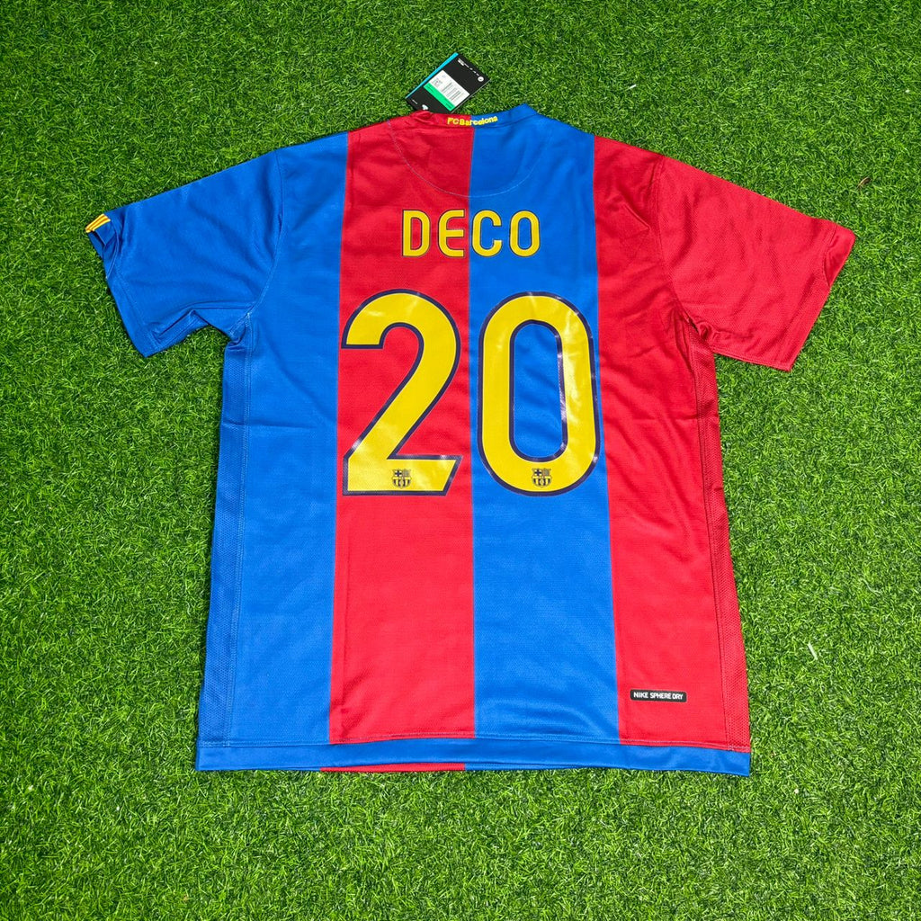 2006/07 Deco Barcelona Home Retro Football Jersey – Back View