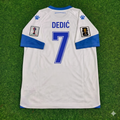 Amar Dedic Bosnia and Herzegovina 2026 World Cup Away White Football Jersey – Back View