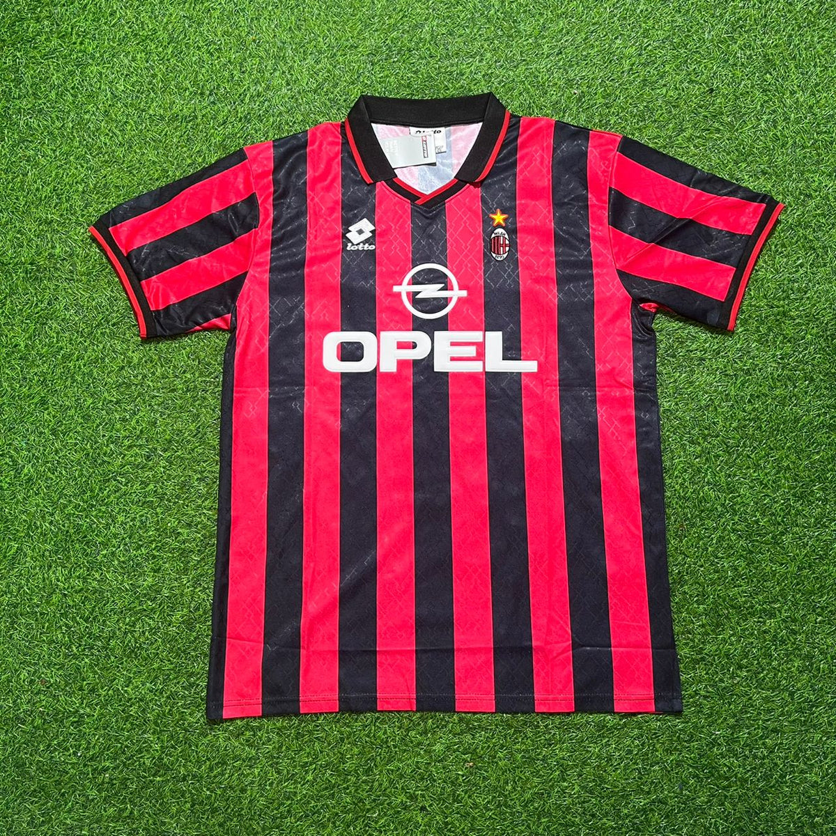 1994/96 Dejan Savićević AC Milan Retro Home Football Jersey – Front View