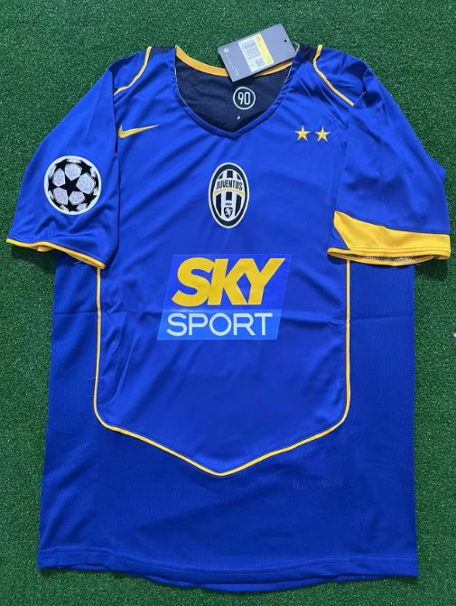 Zlatan Ibrahimovic Juventus 2004-2005 Blue Retro Jersey | Kit | | Soccer Kit – 6
