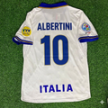 Italy EURO 1996 White Retro Jersey – Demetrio Albertini #10 – Back View