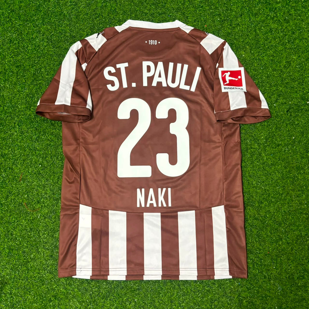Deniz Naki FC St. Pauli Commemorative Football Jersey – Back View
