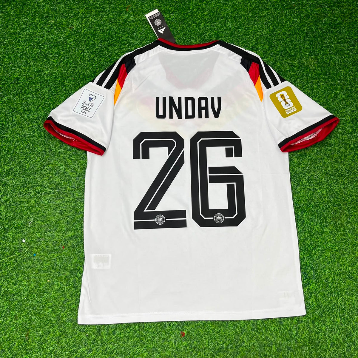 2026 Germany World Cup Deniz Undav #26 Home Football Jersey – Back View