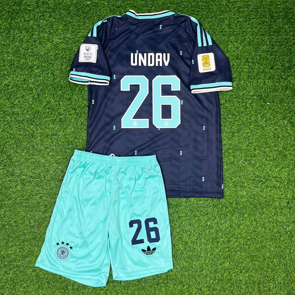 2026 Deniz Undav Deutschland World Cup Kinder Fußballtrikot Set – Detailed View